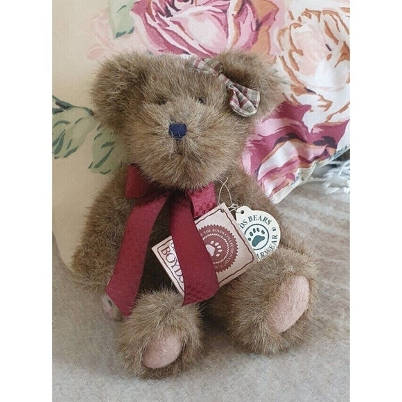Boyds Bears Sissy B. Bear Sisters are the Beary Best Jointed 8" Plush w/ Tag - Picture 1 of 8